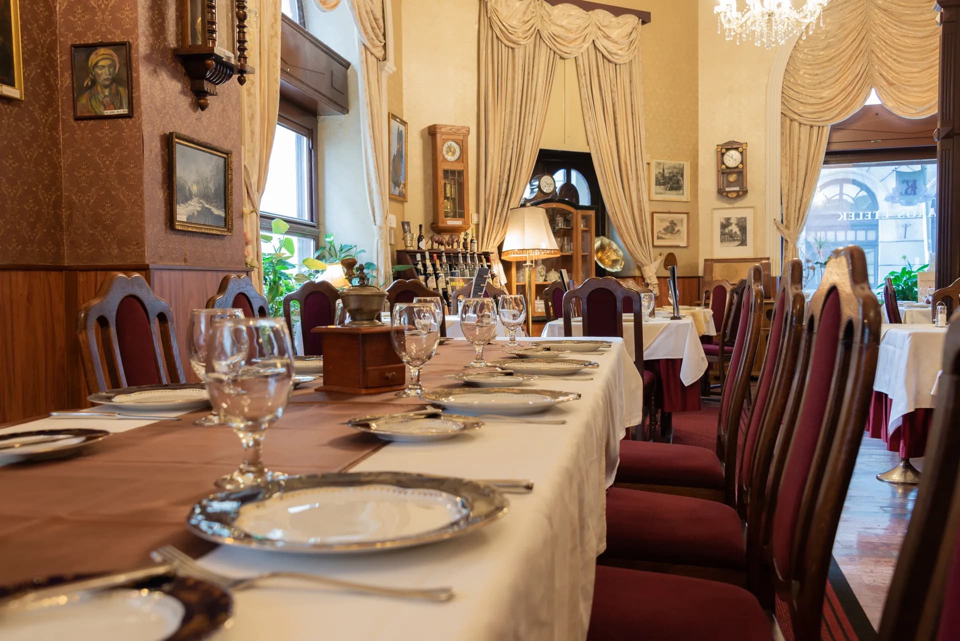Elegant restaurant interior