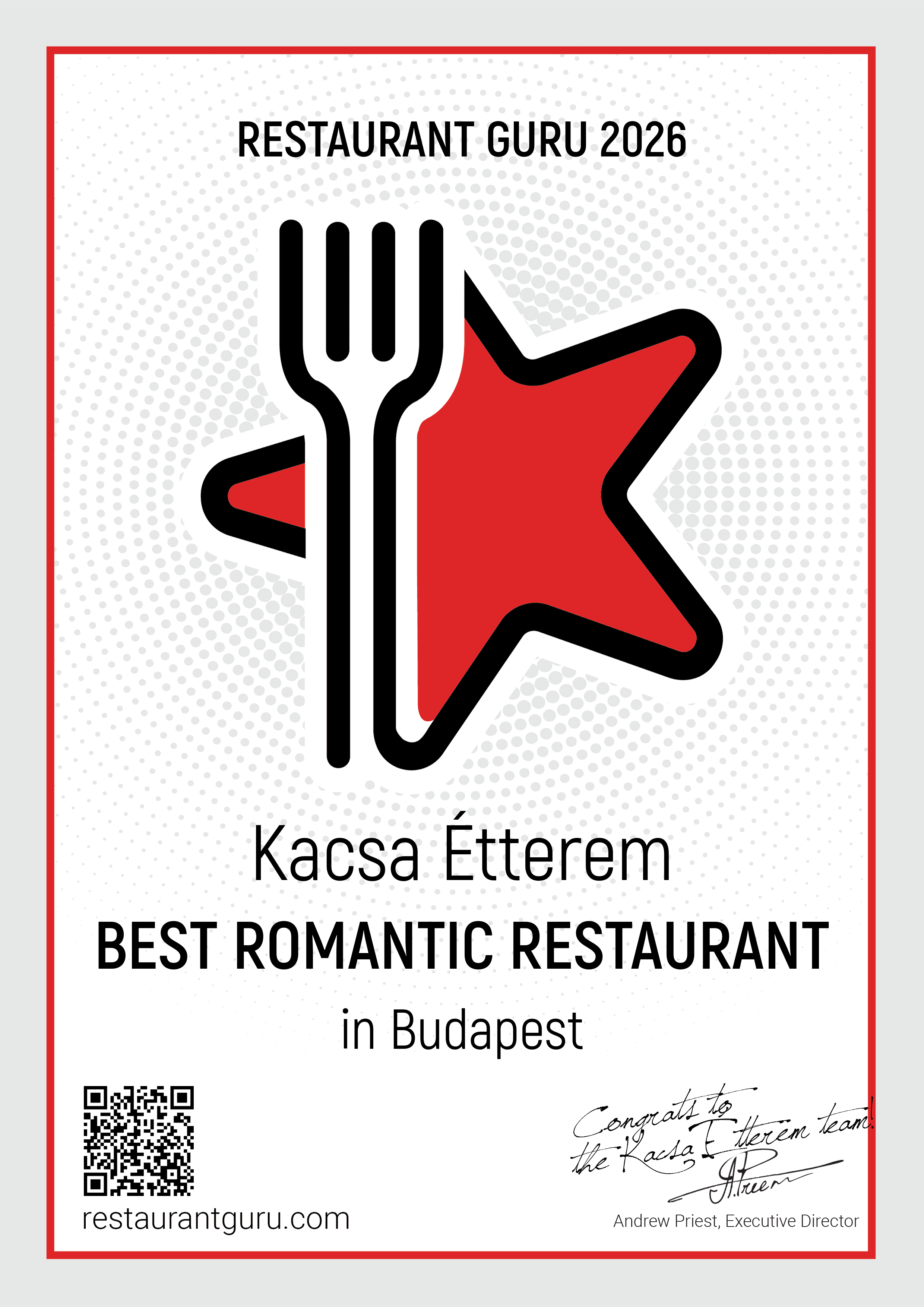 Atmosphere at Kacsa Restaurant